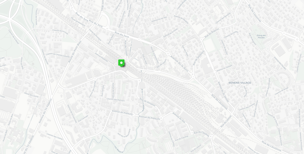 Emplacement du projet sur une carte