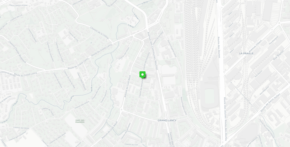 Emplacement du projet sur une carte