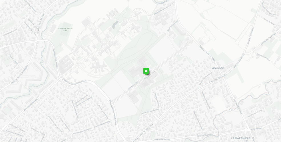 Emplacement du projet sur une carte